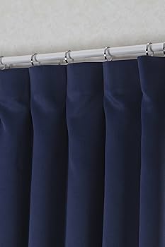 ネイビー　防炎カーテン　レース付き ネイビー 防炎カーテン レース付き 遮光1級・防炎カーテン&遮熱・遮